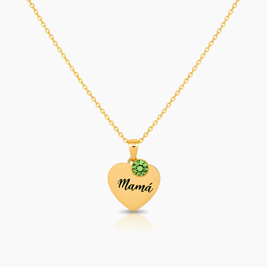 Necklace Personalizado with Stone of Birth for my Mother