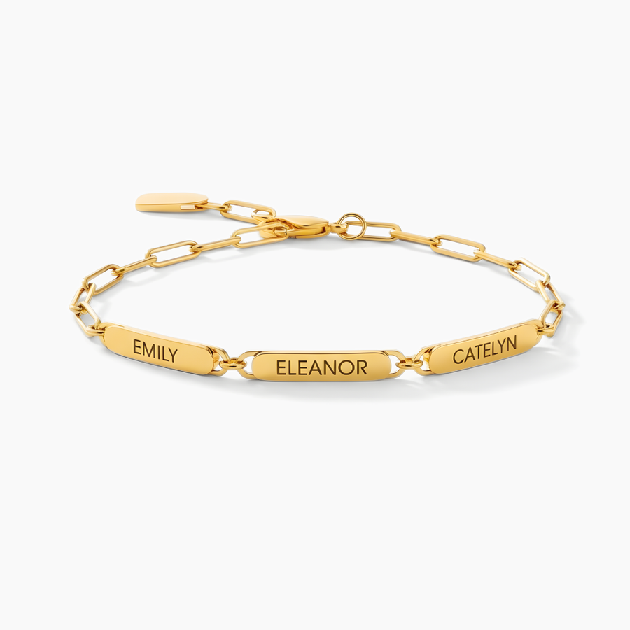 Bracelet Triple Engraved