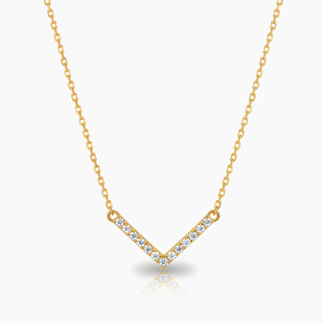 Necklace V Diamond Shine