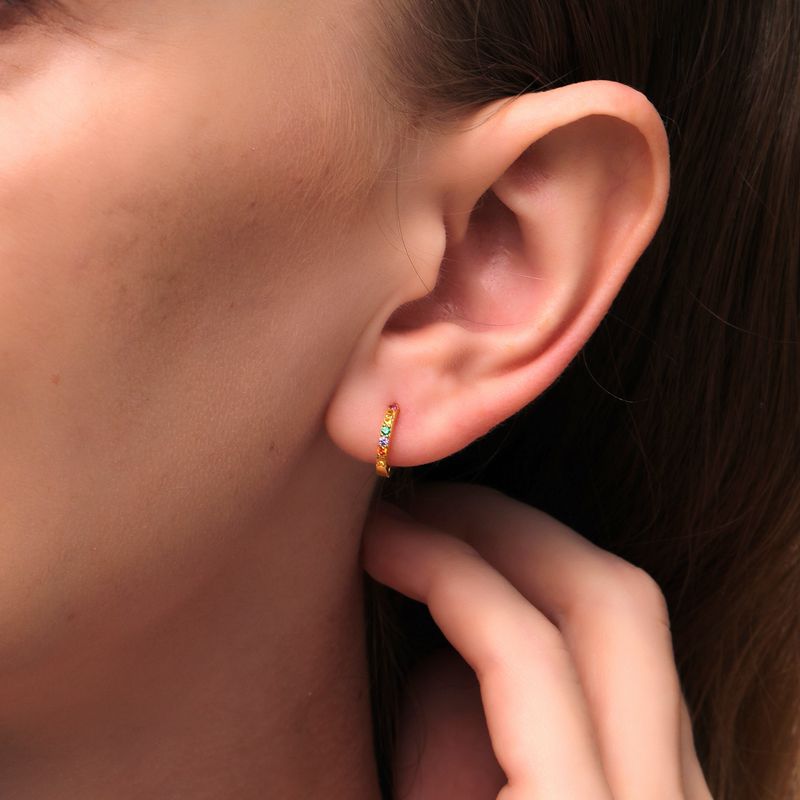 Earrings Zircon Bohemia