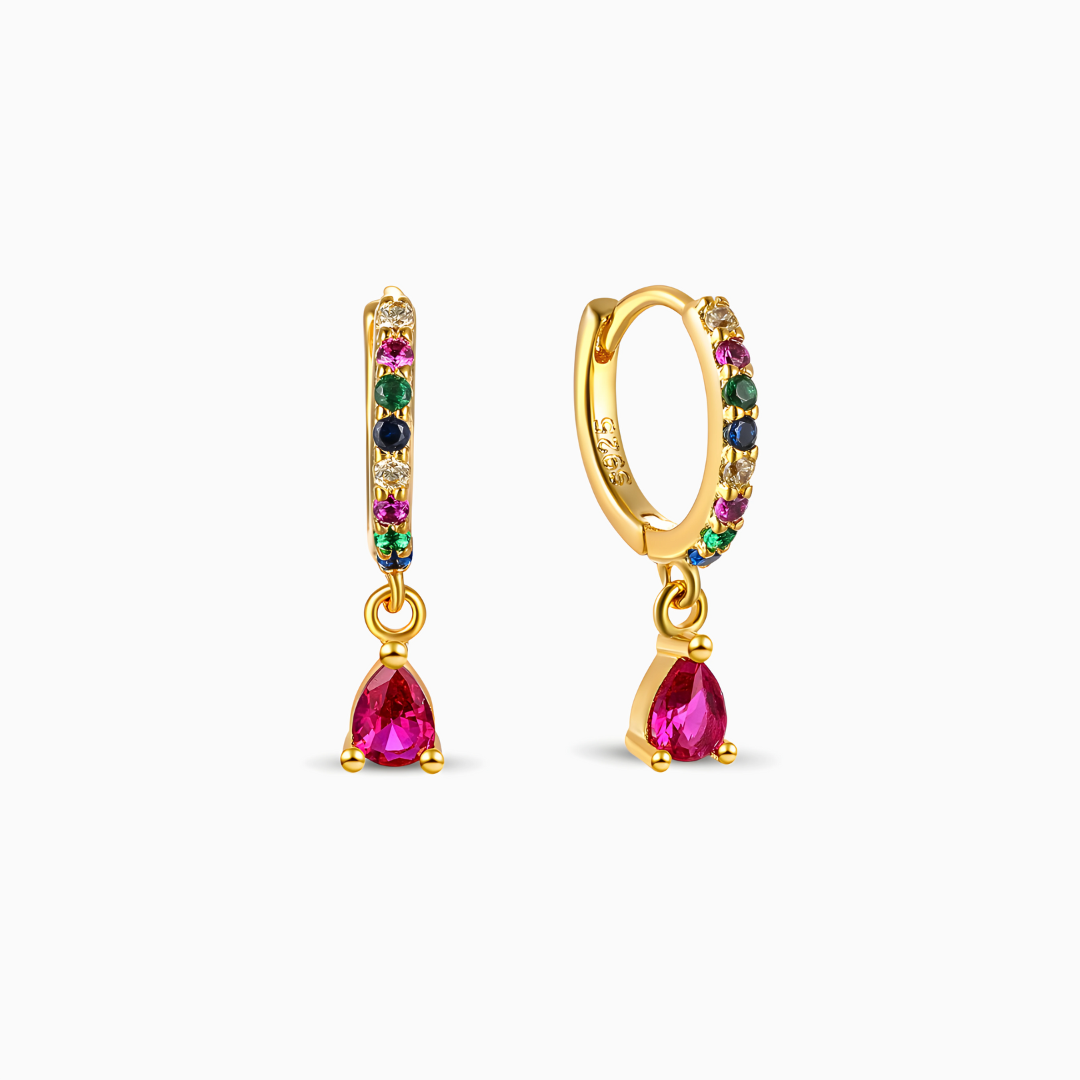 Earrings Rainbow Gold