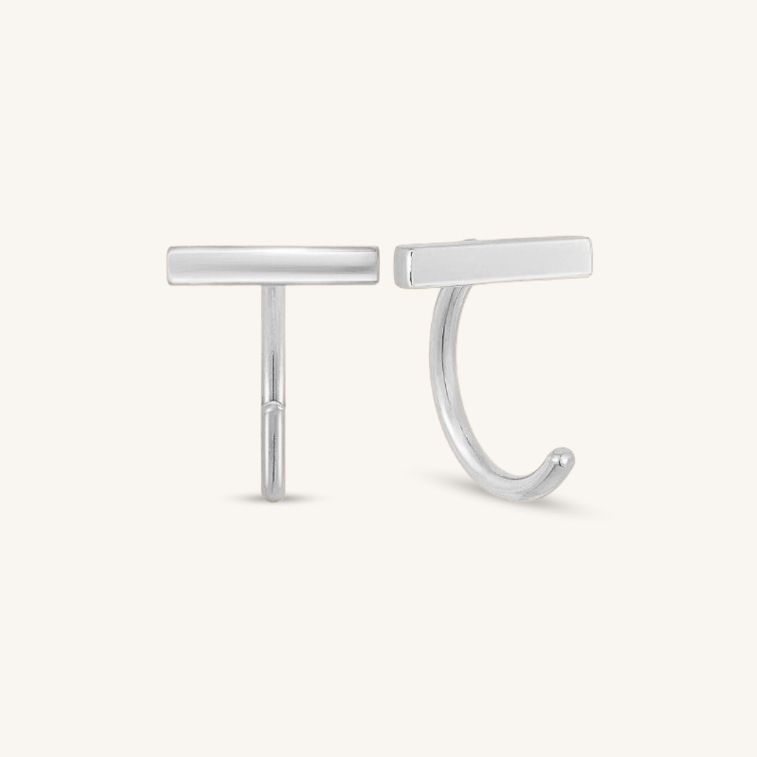 Earrings Simple Bar