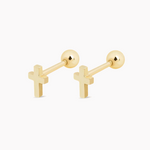Earrings Cross Minimal