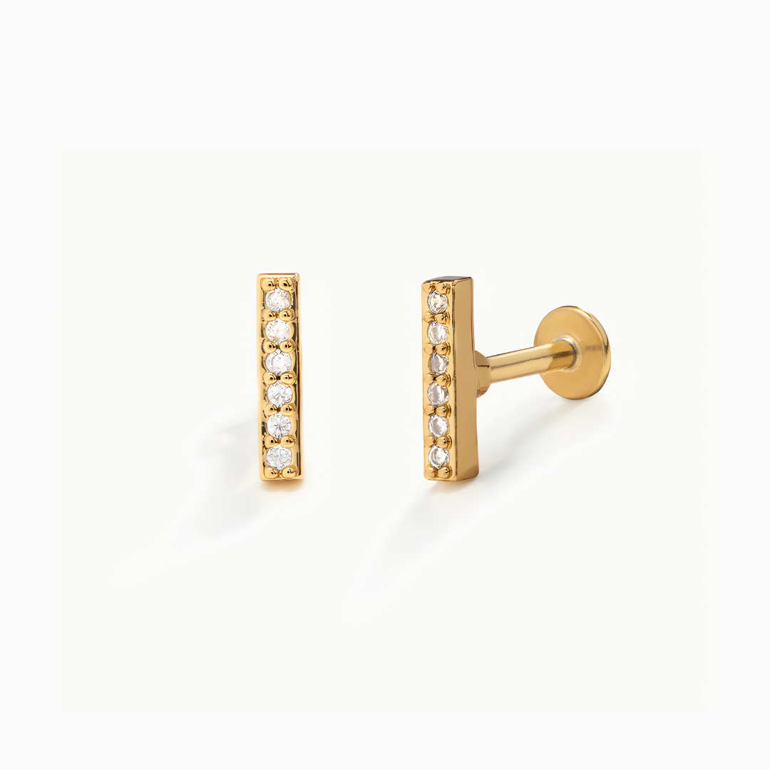 Earrings Gold Diamond