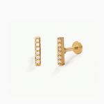 Earrings Gold Diamond