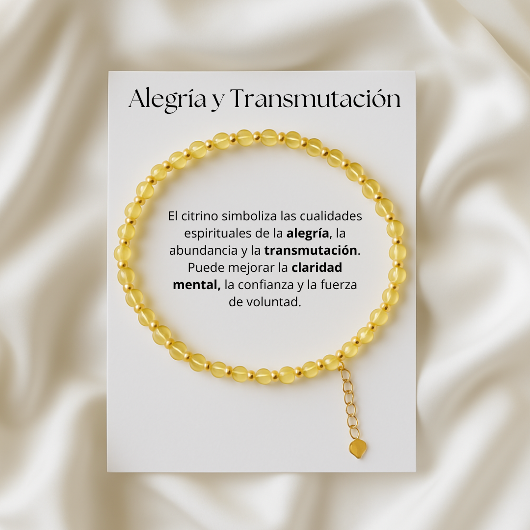 Bracelet Alegria and Transmutacion of Citrino Natural