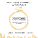 Bracelet Alegria and Transmutacion of Citrino Natural