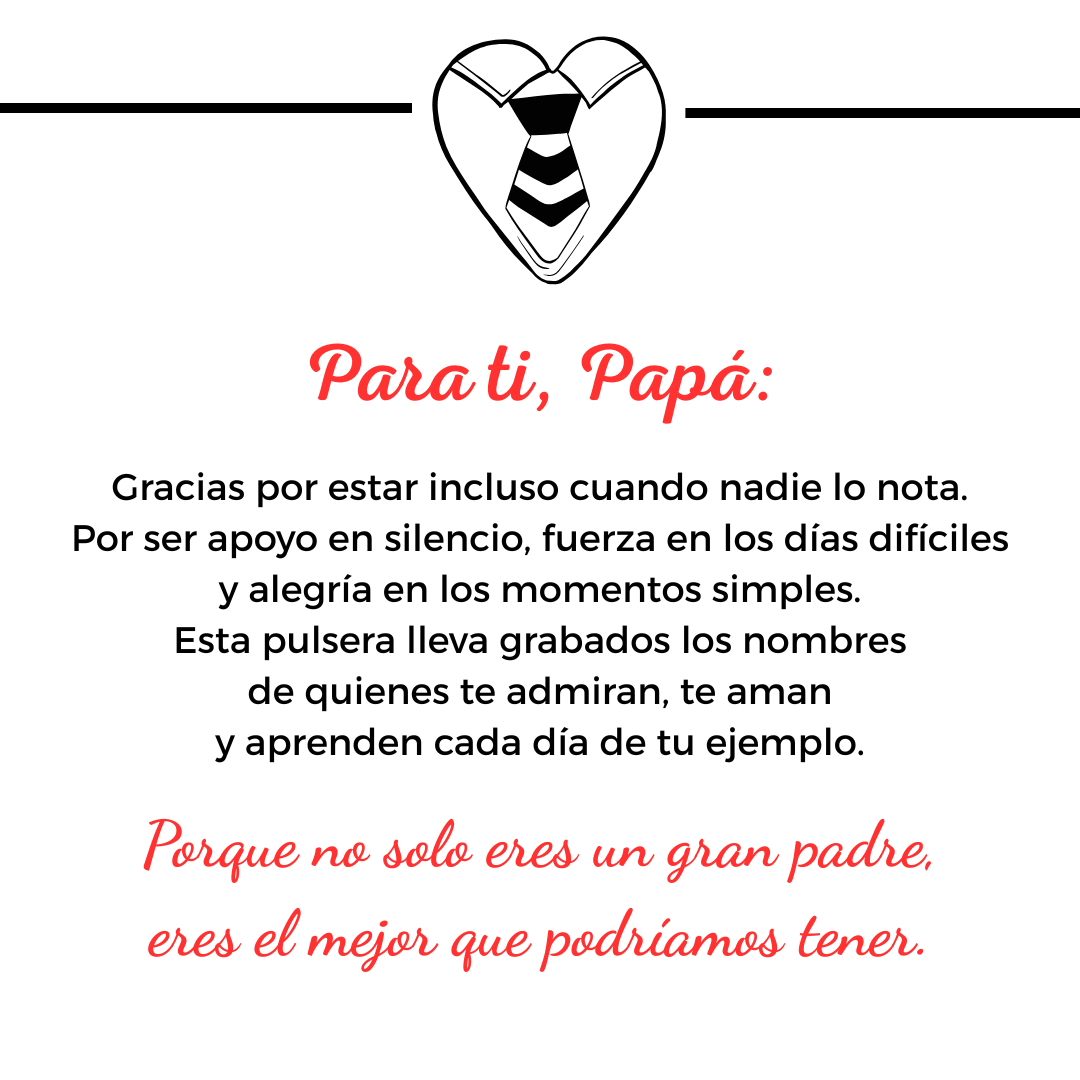 Bracelet The Mejor Dad Personalized