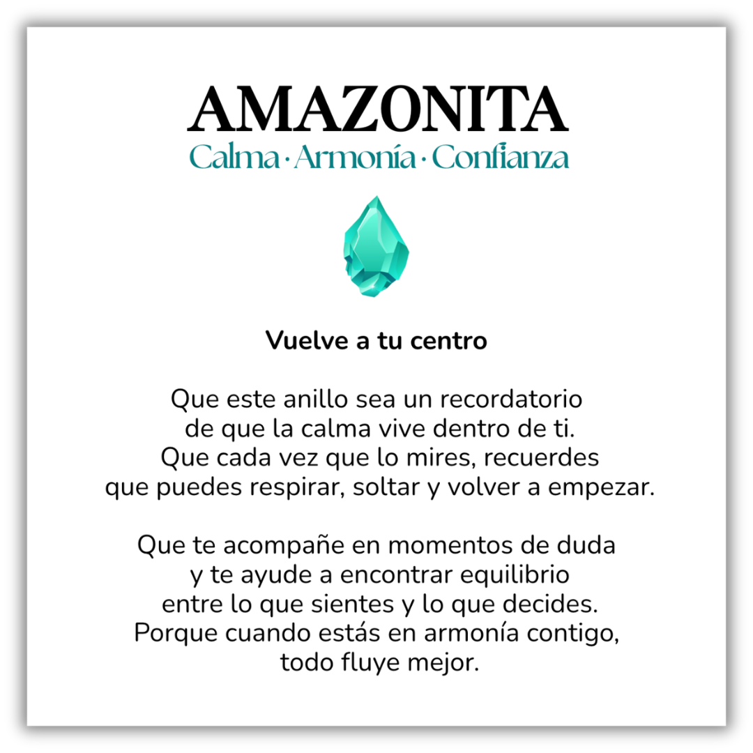 Ring Amulet Amazonite – Balance