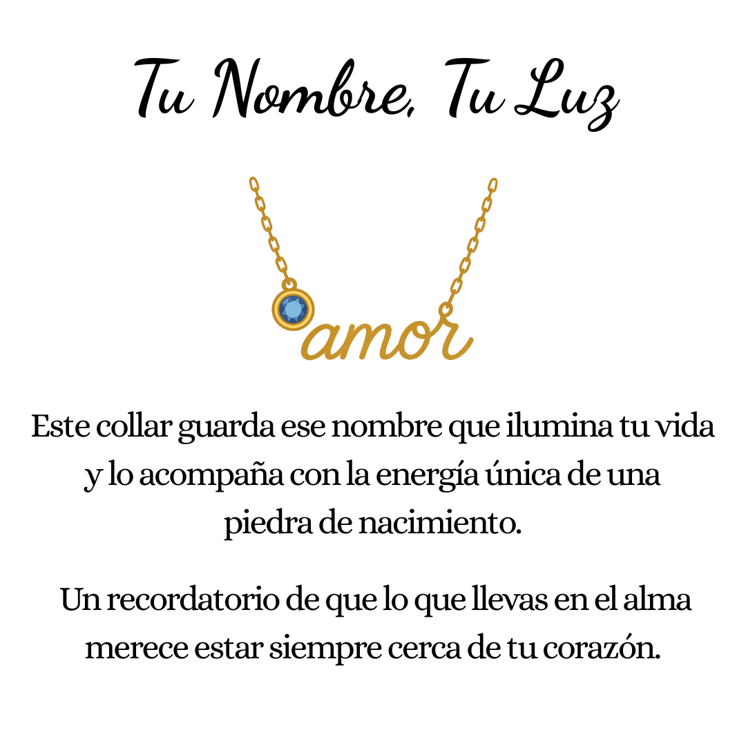Necklace Your Name, Your Light