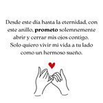 Ring Promise of Love Juego of Rings of Pareja