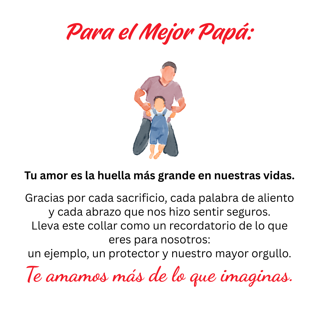 Necklace You Queremos Dad – with Names