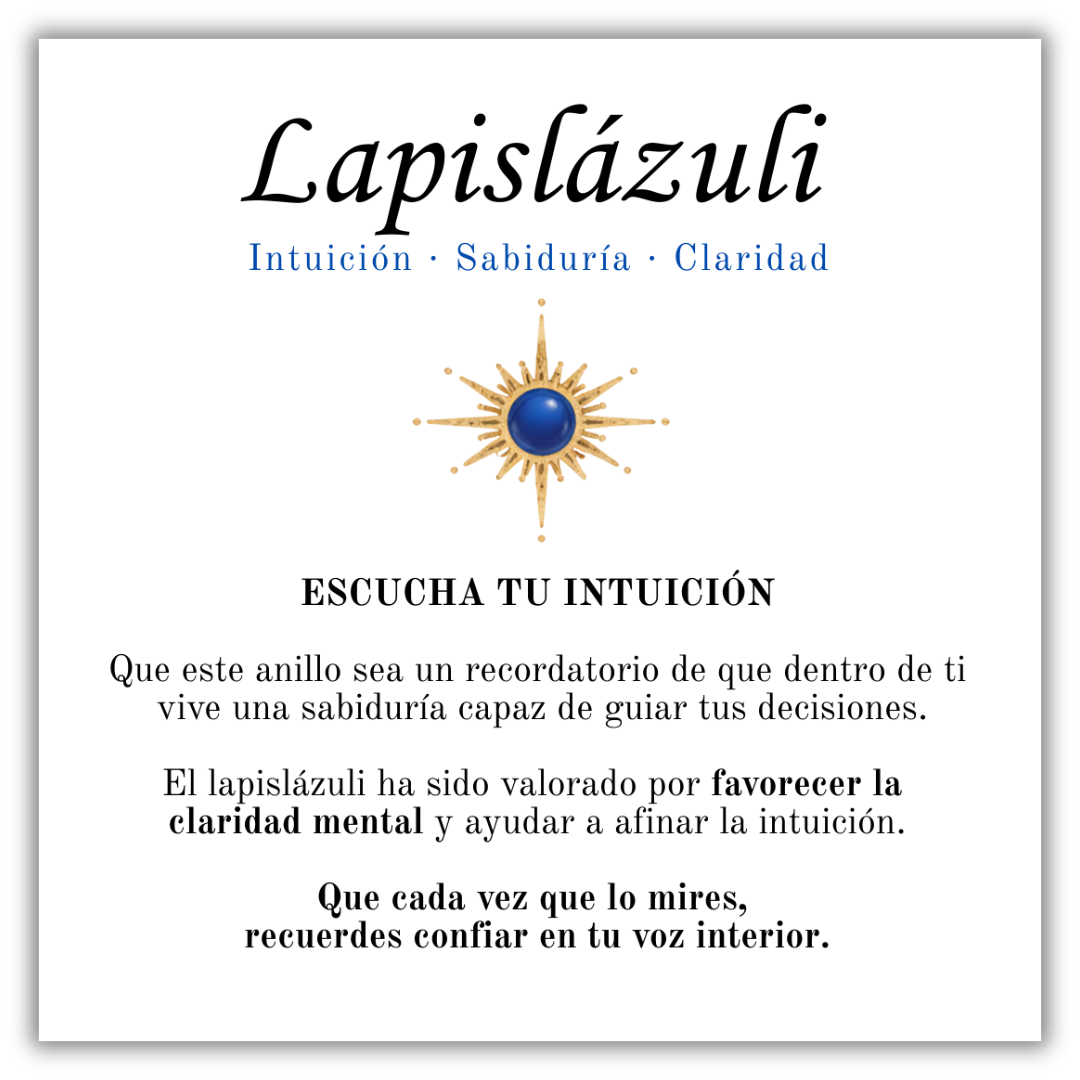 Ring Intuition Lapis Lazuli