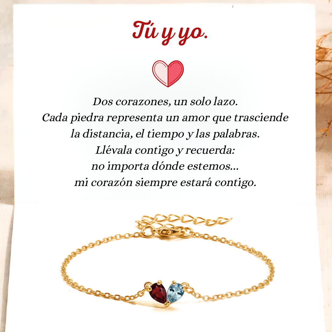 Bracelet Two Hearts – Our Bond