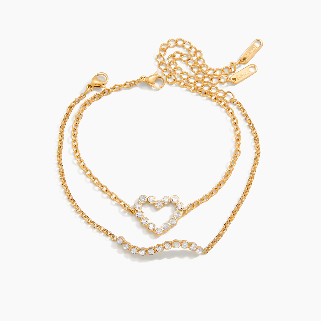Bracelet Heart Sparkling