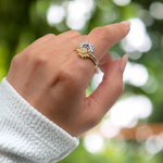 Set of Two Rings Celestiales Sun & Moon