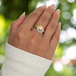 Set of Two Rings Celestiales Sun & Moon