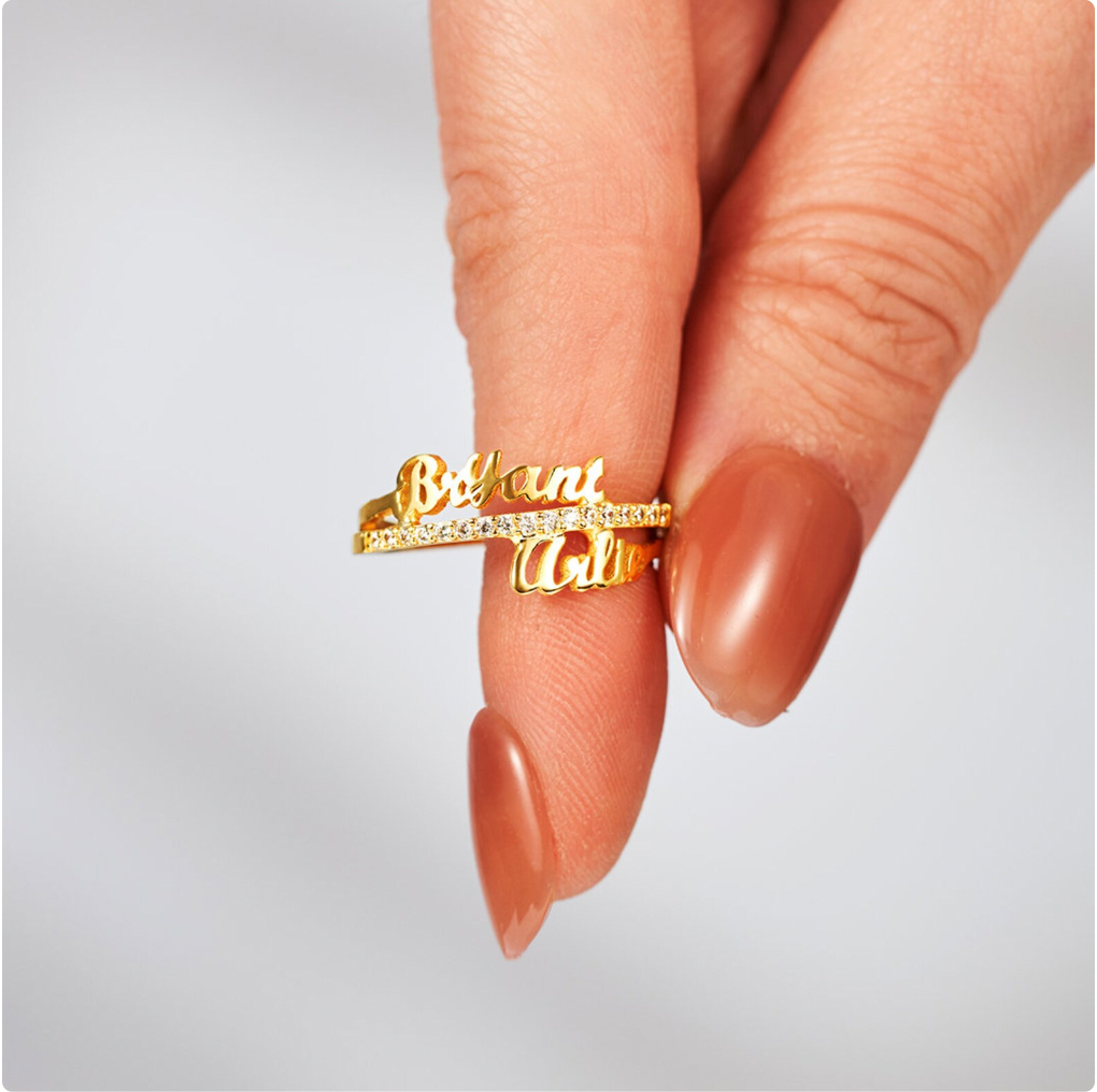 Ring Promise Eternal Personalizado with Names