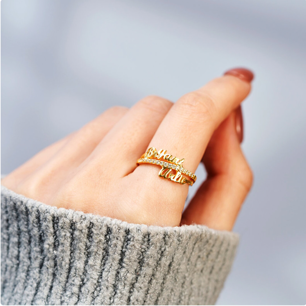 Ring Promise Eternal Personalizado with Names