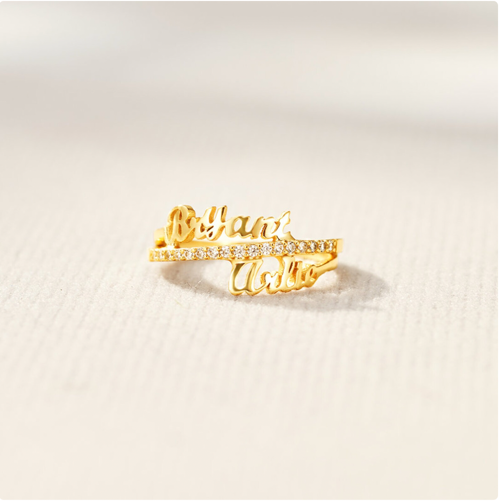 Ring Promise Eternal Personalizado with Names