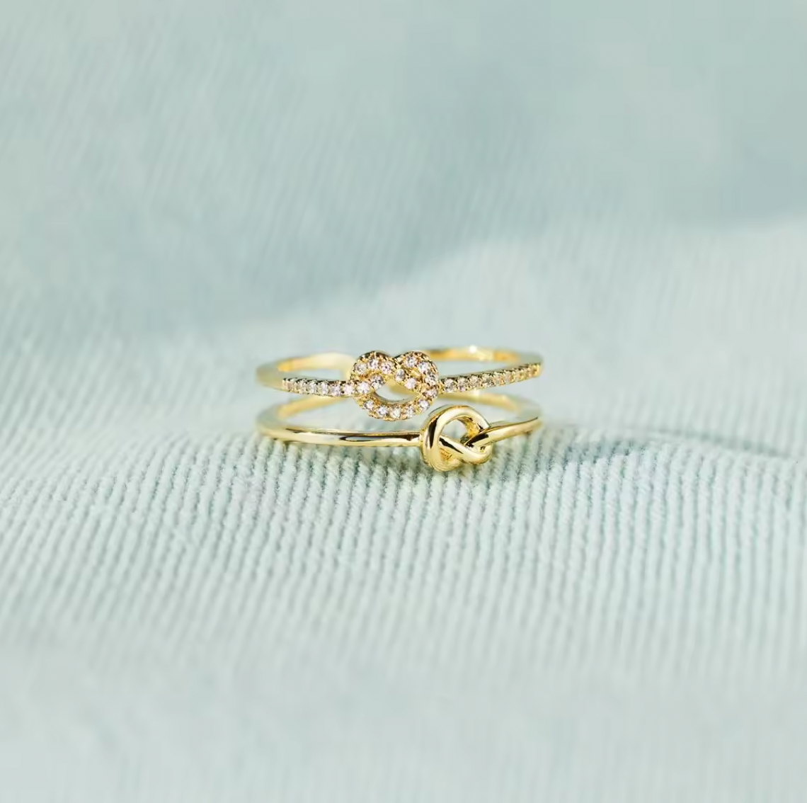 Ring Love Interlocking Love and Commitment