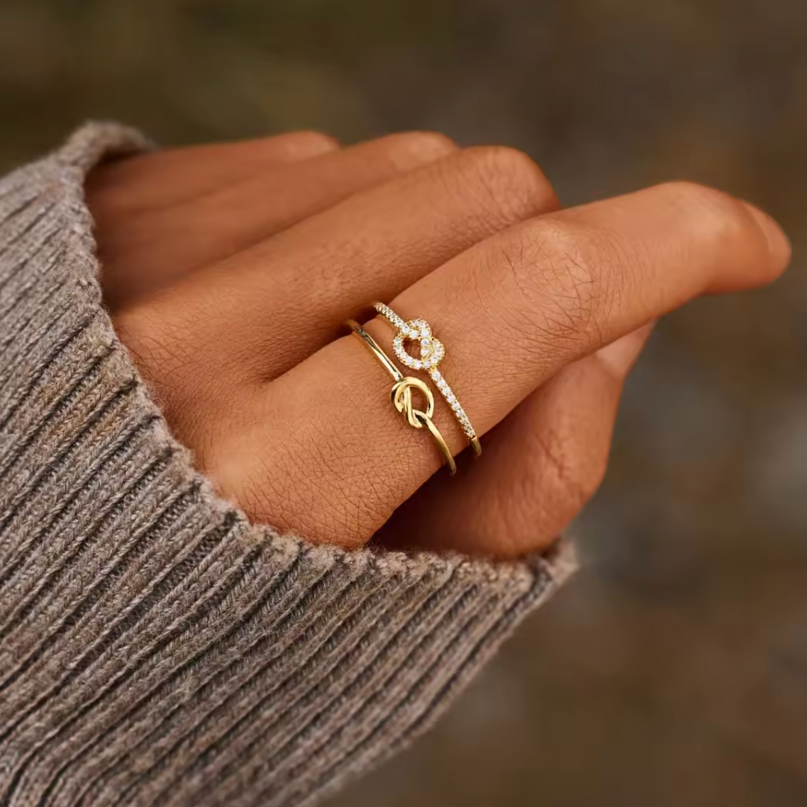 Ring Love Interlocking Love and Commitment
