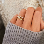 Ring Love Interlocking Love and Commitment