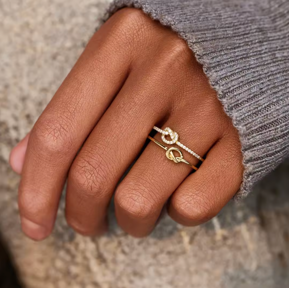 Ring Love Interlocking Love and Commitment