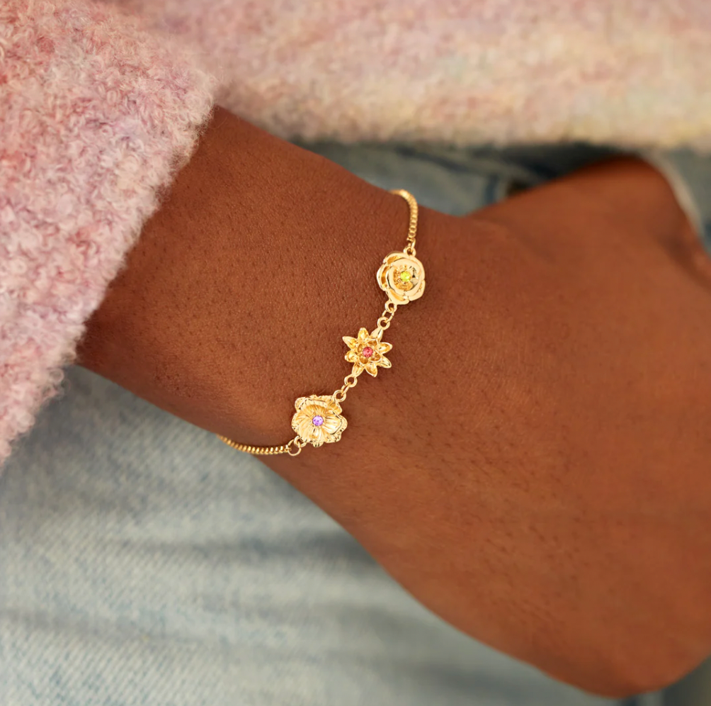 Bracelet with Flores of Birth